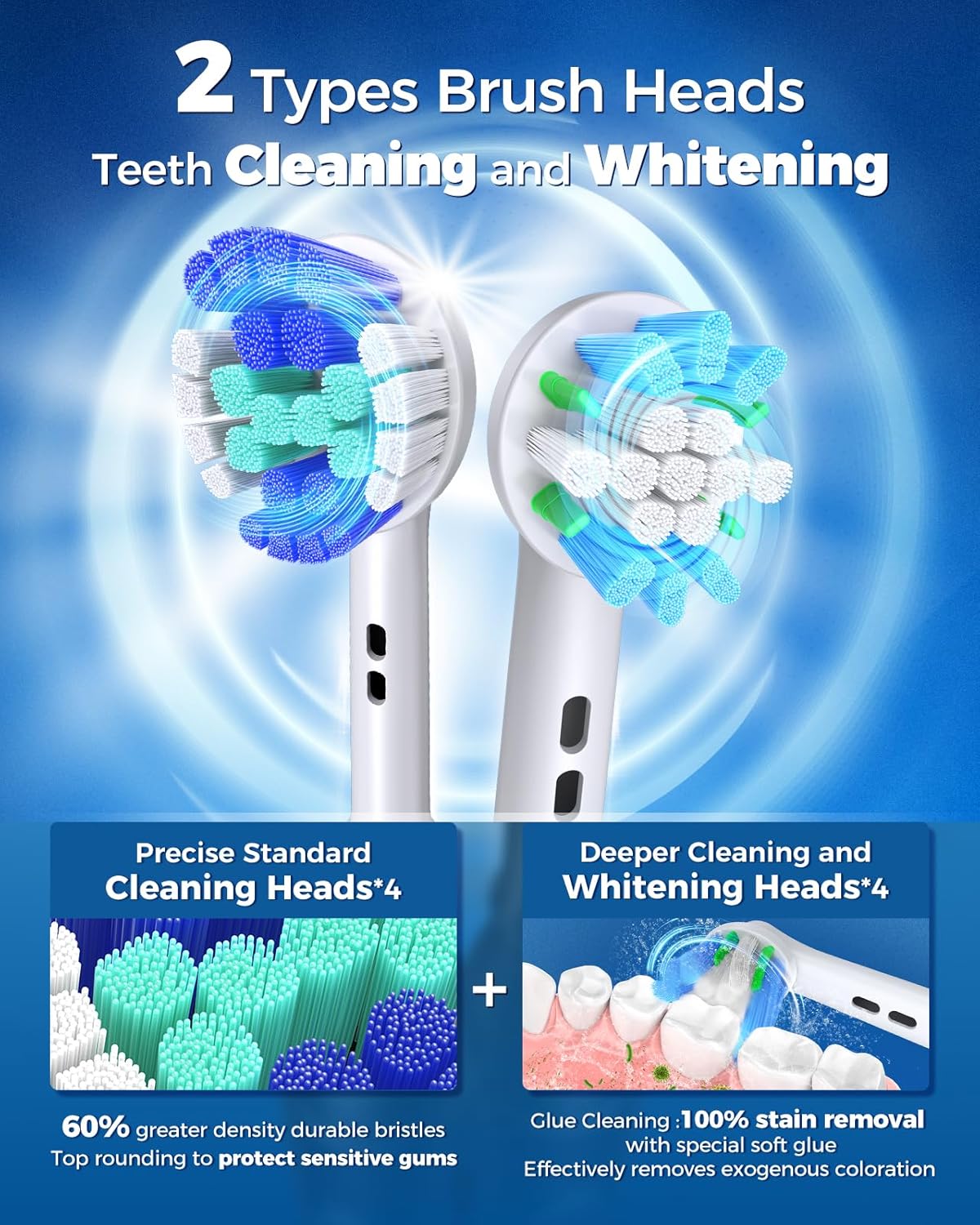 Thumbnail 1 de TEETHEORY Rotating Electric Toothbrush for Adults with 4 Modes and 8 Brush Heads (Purple)