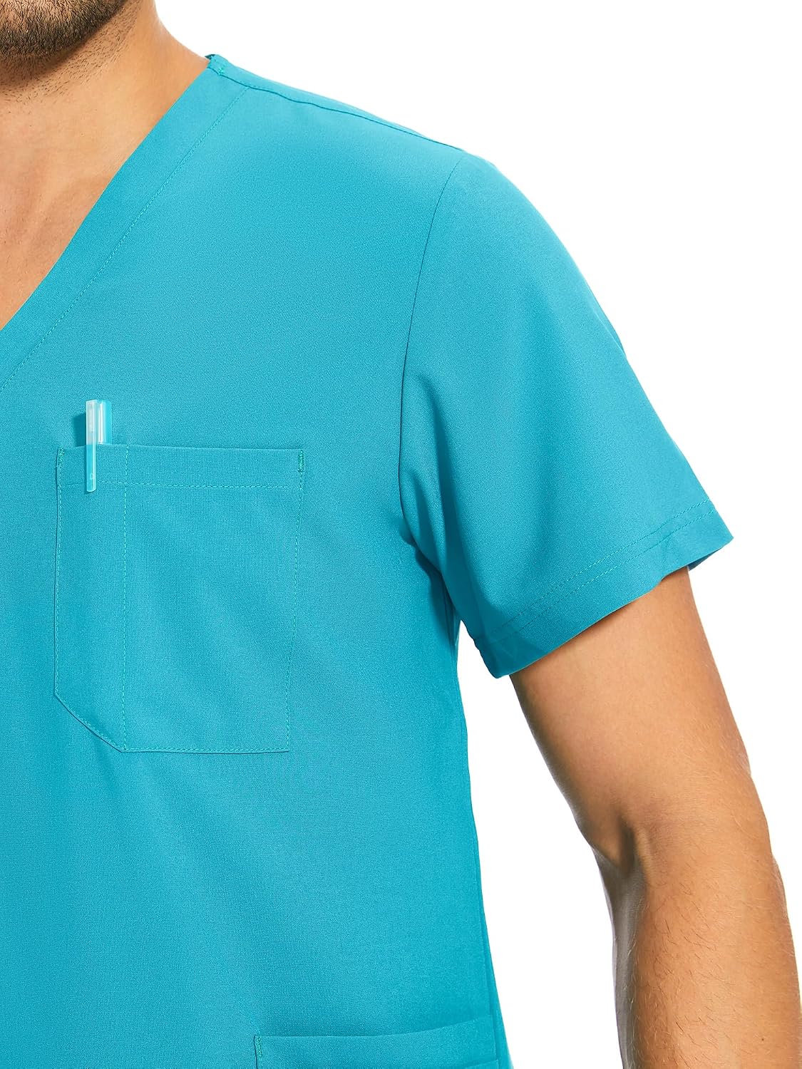 Thumbnail 3 de COZYFIT CFHSF01TZ-M Men's Scrub Set with Stretch V-Neck Top and Jogger Pants