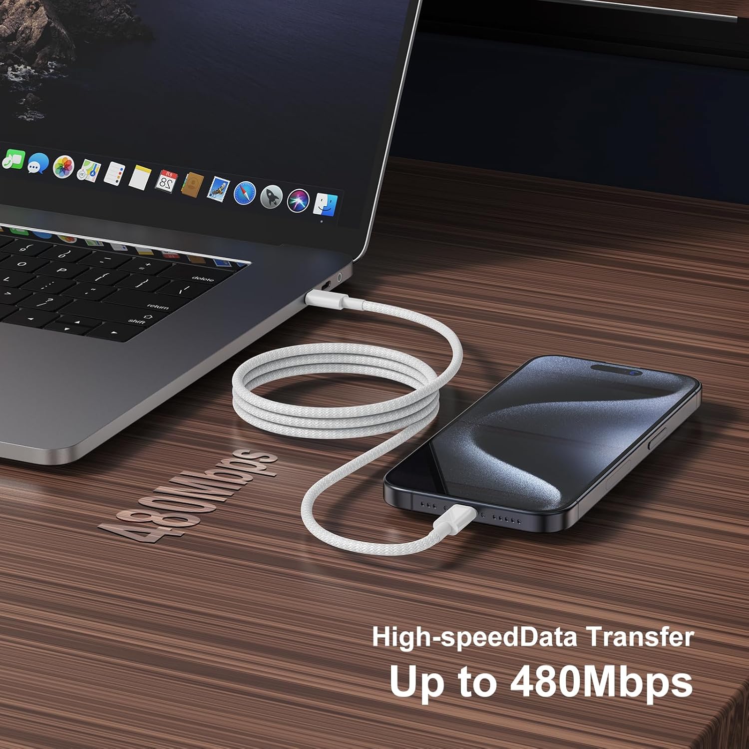 Thumbnail 5 de 2Pack 2M USB‑C to USB‑C Charger Cable 60W