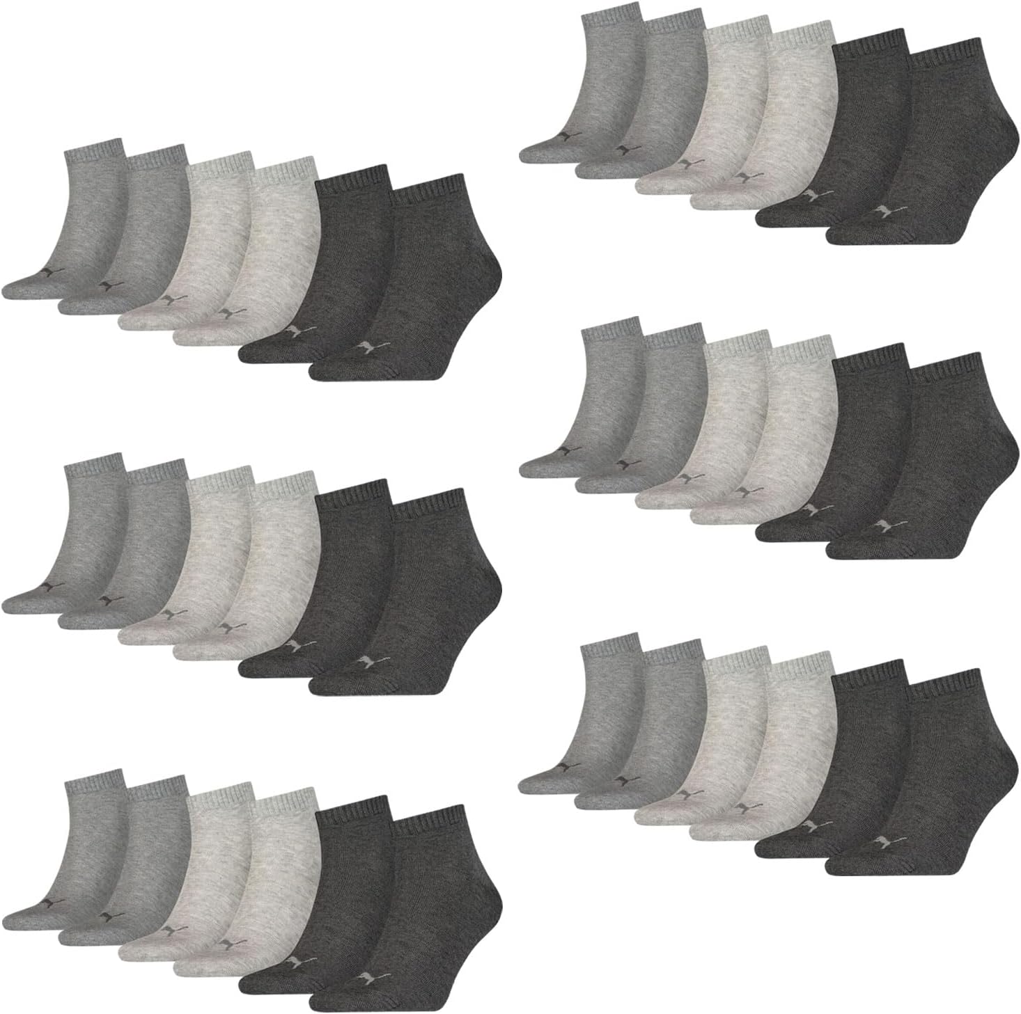 Thumbnail 5 de Chaussettes PUMA Quarter en coton recyclé – lot de 3