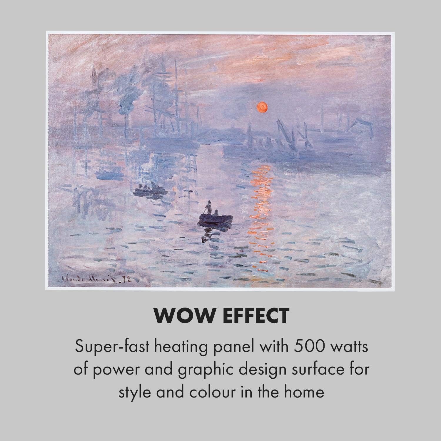 Detalle 1 de KLARSTEIN Wonderwall Air Art Smart 10035125 infraroodverwarming, 80 x 60 cm, wifi
