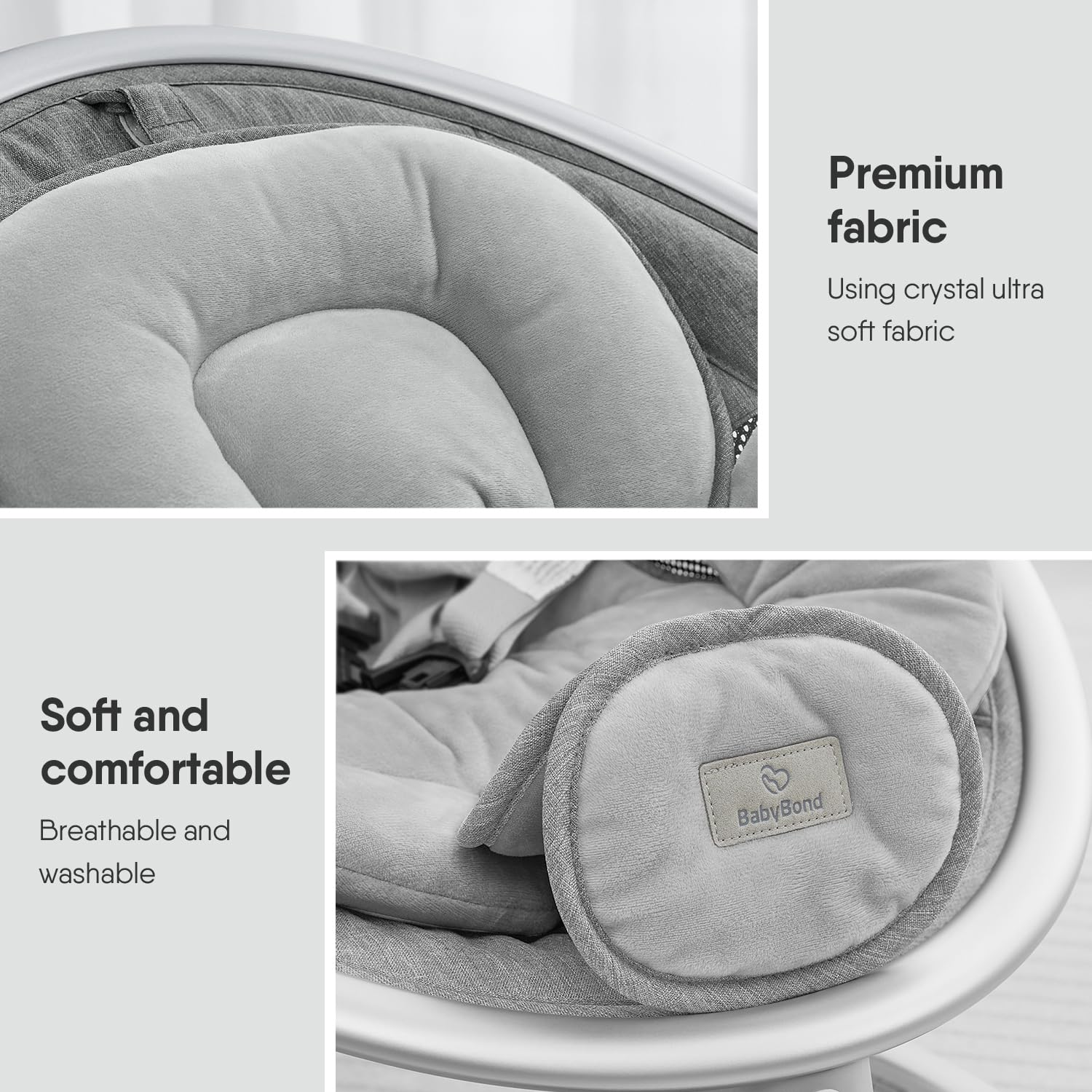 Thumbnail 6 de BabyBond Infant Swing with 5-Point Harness