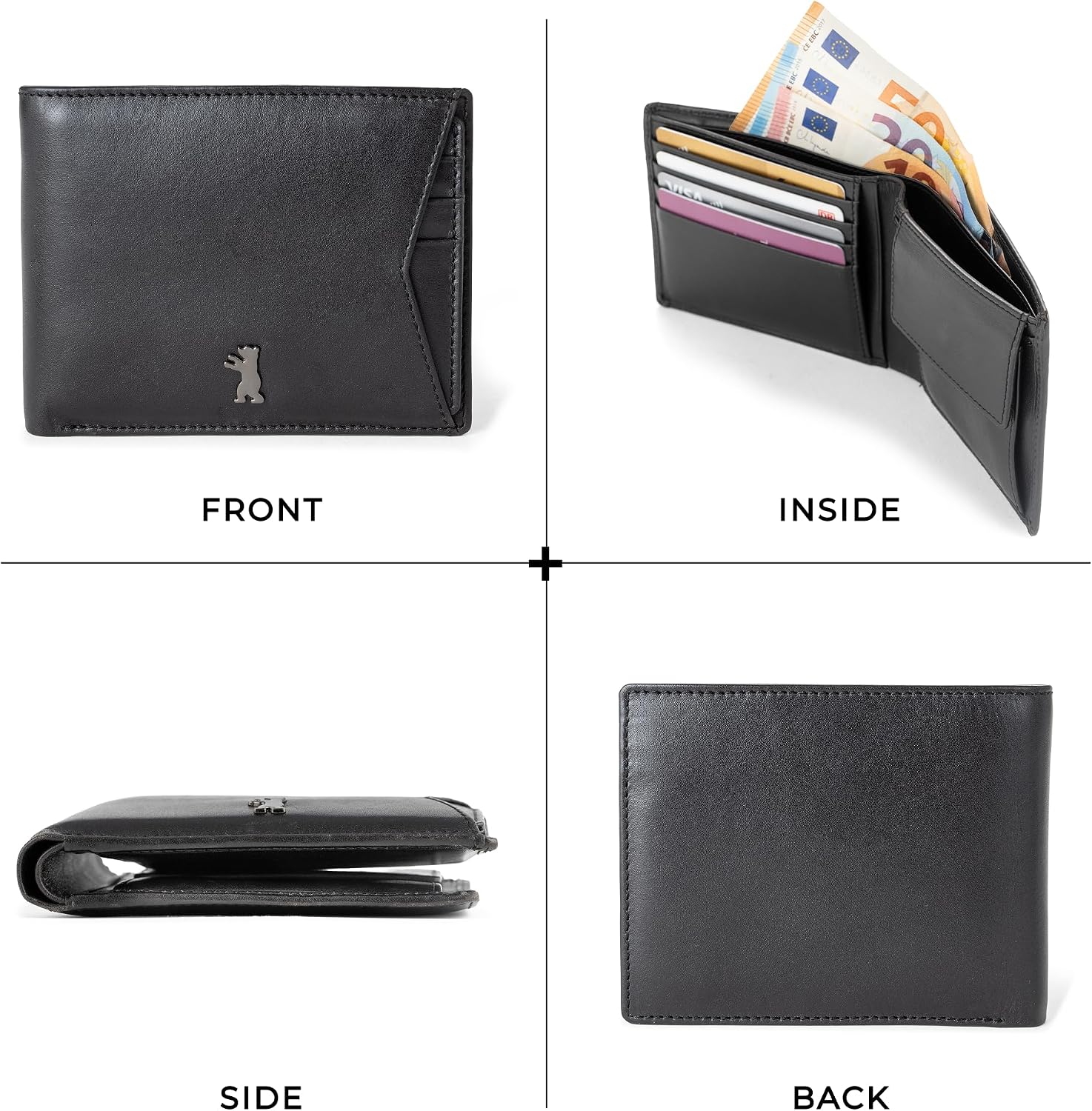 Thumbnail 5 de Berliner Bags Kiel portefeuille cuir 11,5 cm đź‘›