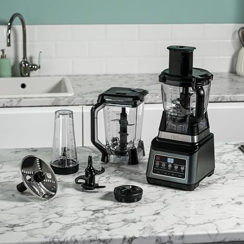 Detalle de Ninja 3-in-1 Food Processor & Blender 1200W BN800UK: Black