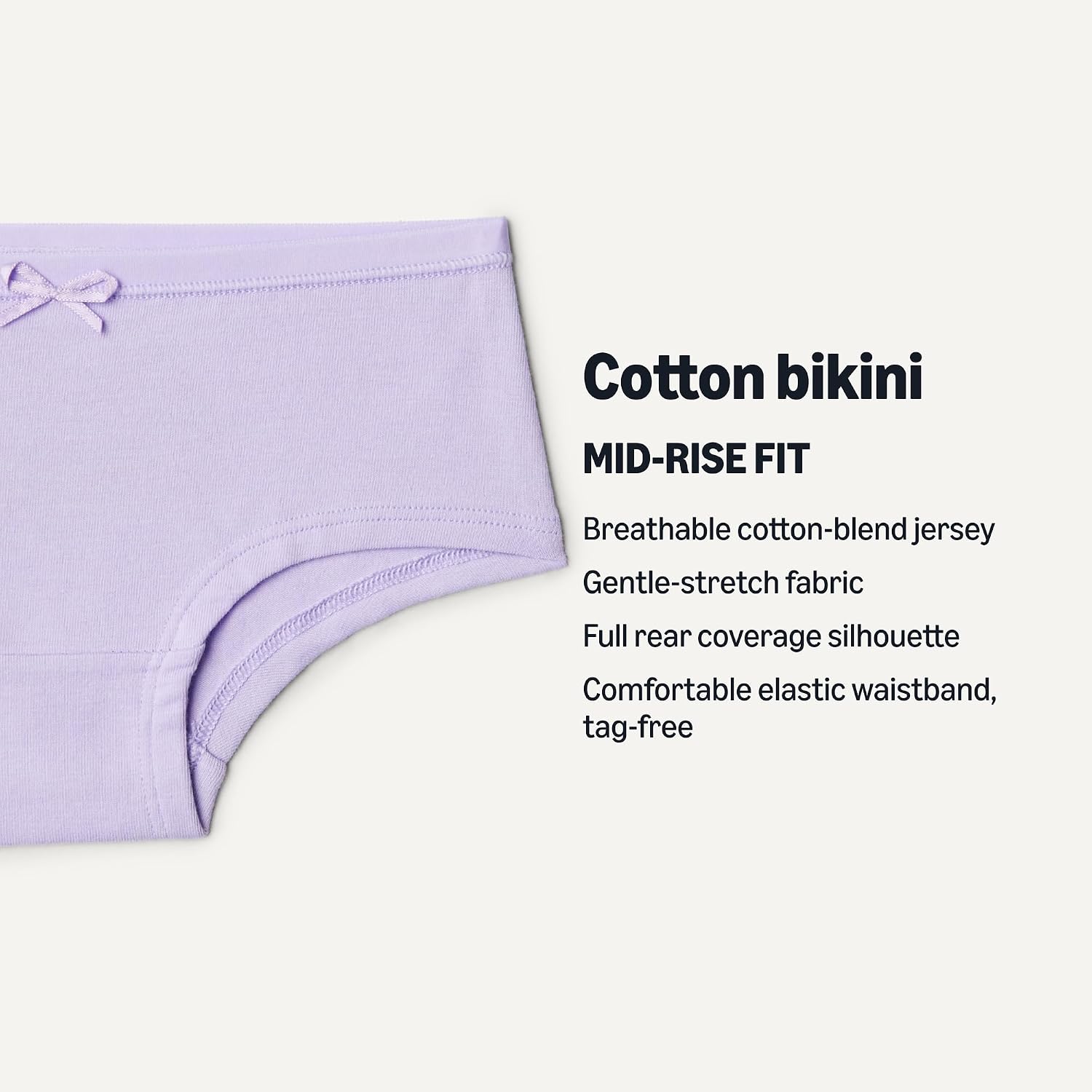 Detalle de Amazon Essentials Girl's Cotton Jersey Hipster Knickers