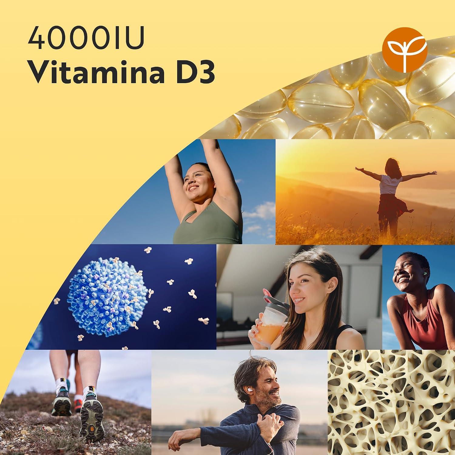 Detalle de Nutravita Vitamina D3 4000 UI 400 cápsulas