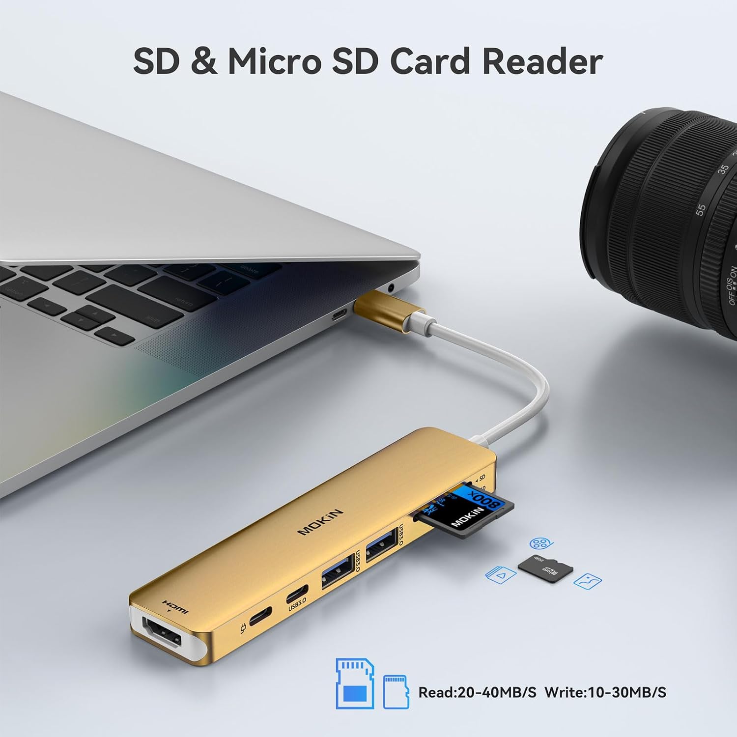Thumbnail 5 de MOKiN 7‑in‑1 USB‑C Hub with 100W PD and HDMI 🔌