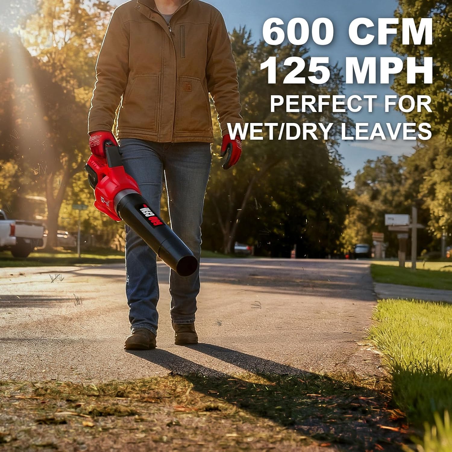 Detalle de Paxwrenx 9296-18BL Brushless Cordless Leaf Blower, 600 CFM, M18 Compatible
