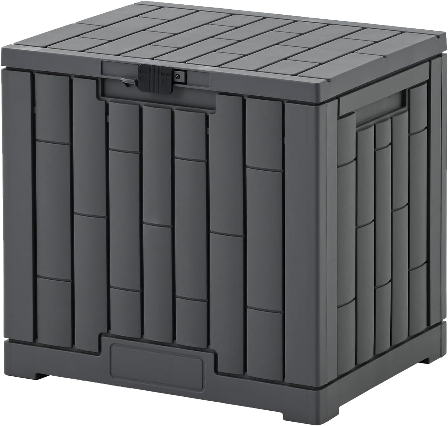 Detalle de 山善 XGB-30G(GY) 屋外収納庫 100L・樹脂製・宅配ボックス対応 グレー