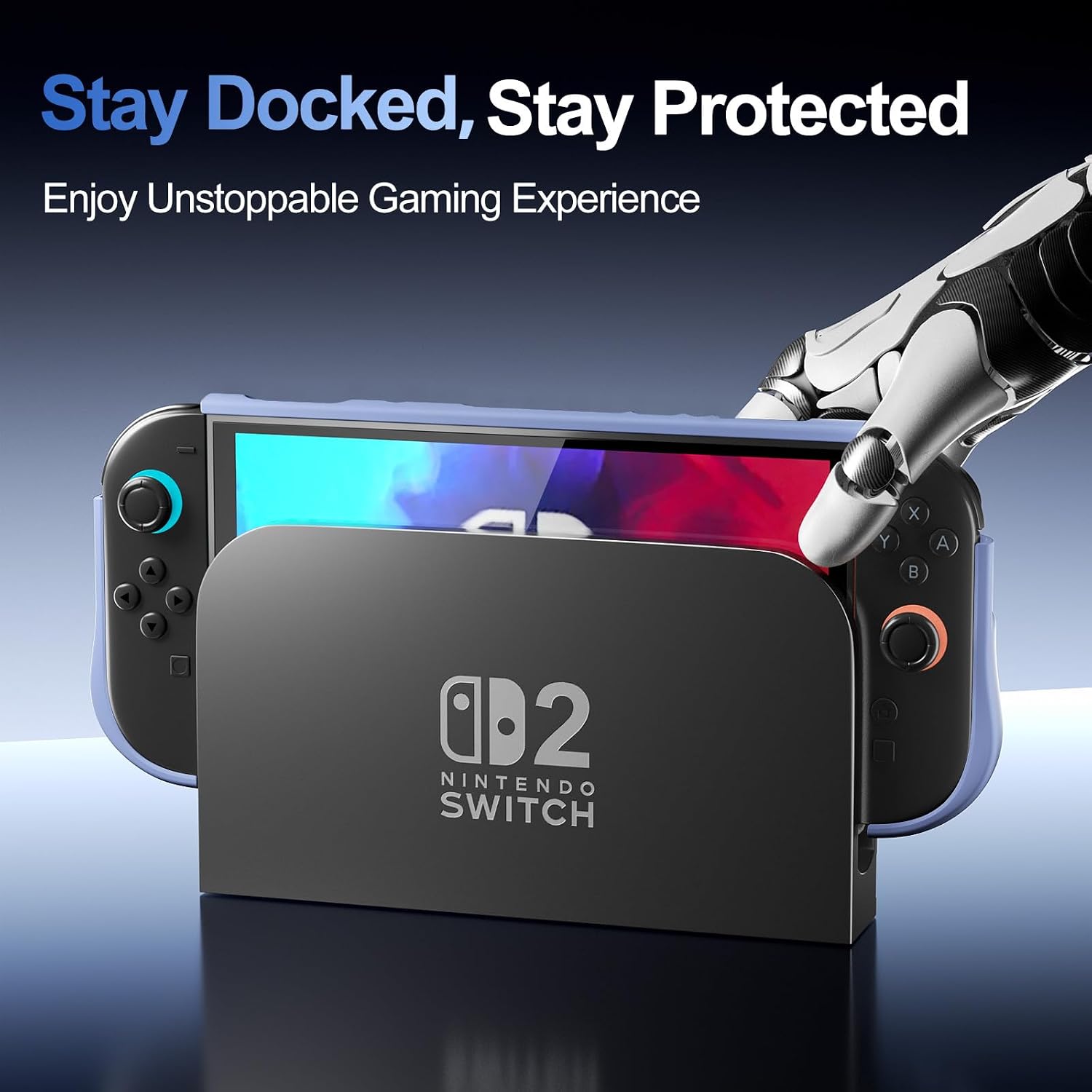 Detalle 2 de ProCase Dockable Switch 2 Grip Case 2025 slim navy