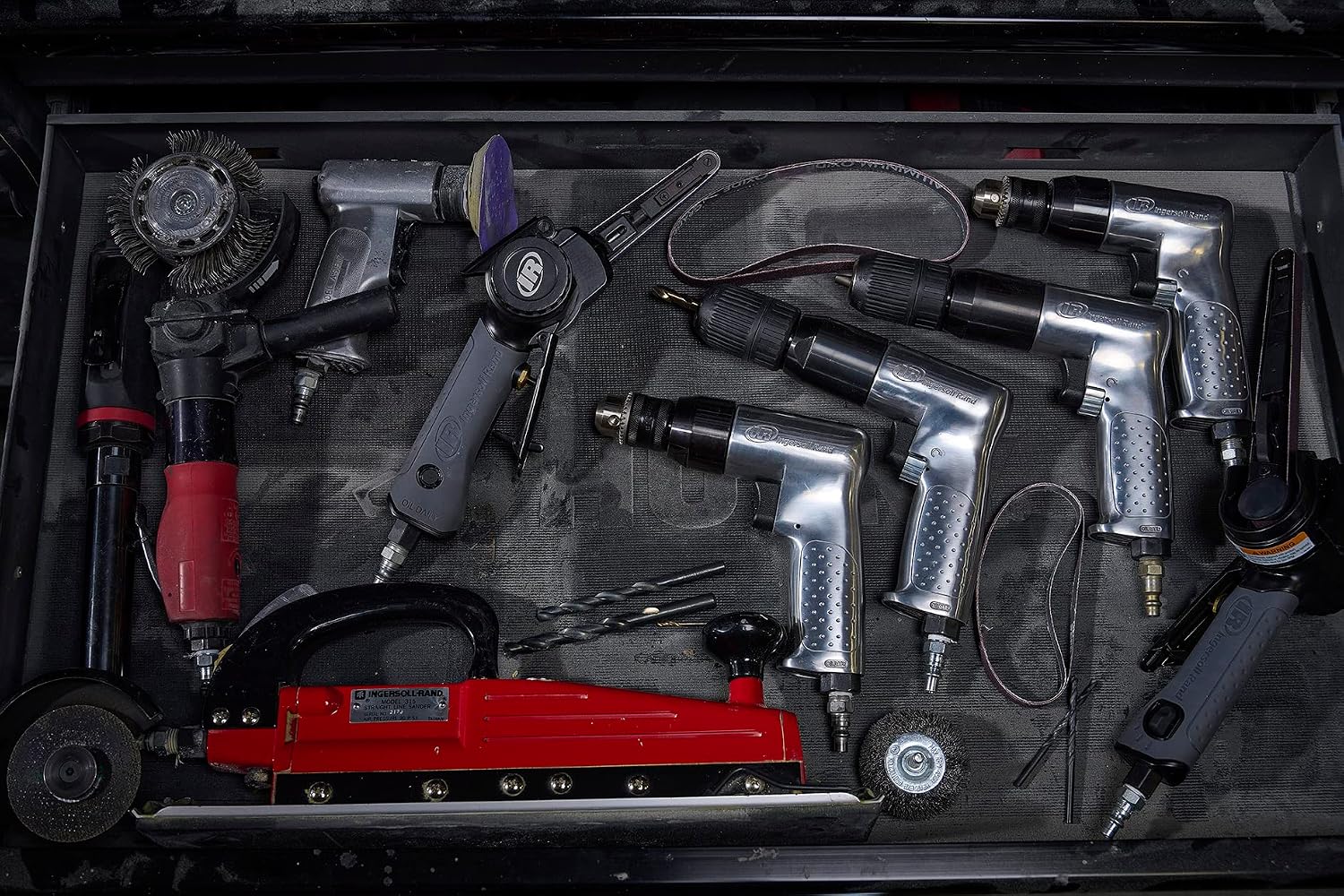 Detalle de Ingersoll Rand Trapano Pneumatico 7802RAKC: potenza reversibile da 0,5 CV con mandrino senza chiave 3/8