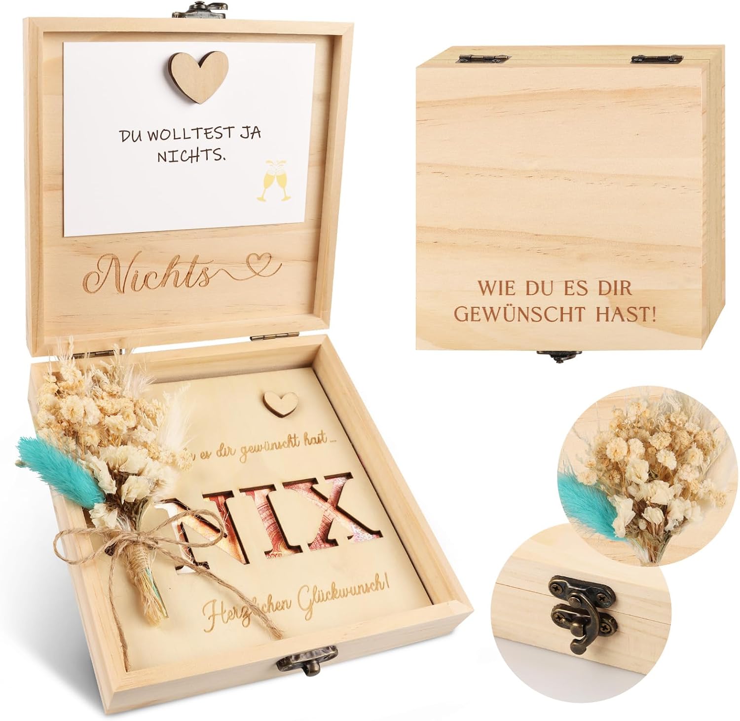 Detalle de Nix Geschenk Holzbox von TUZELIYA mit 1