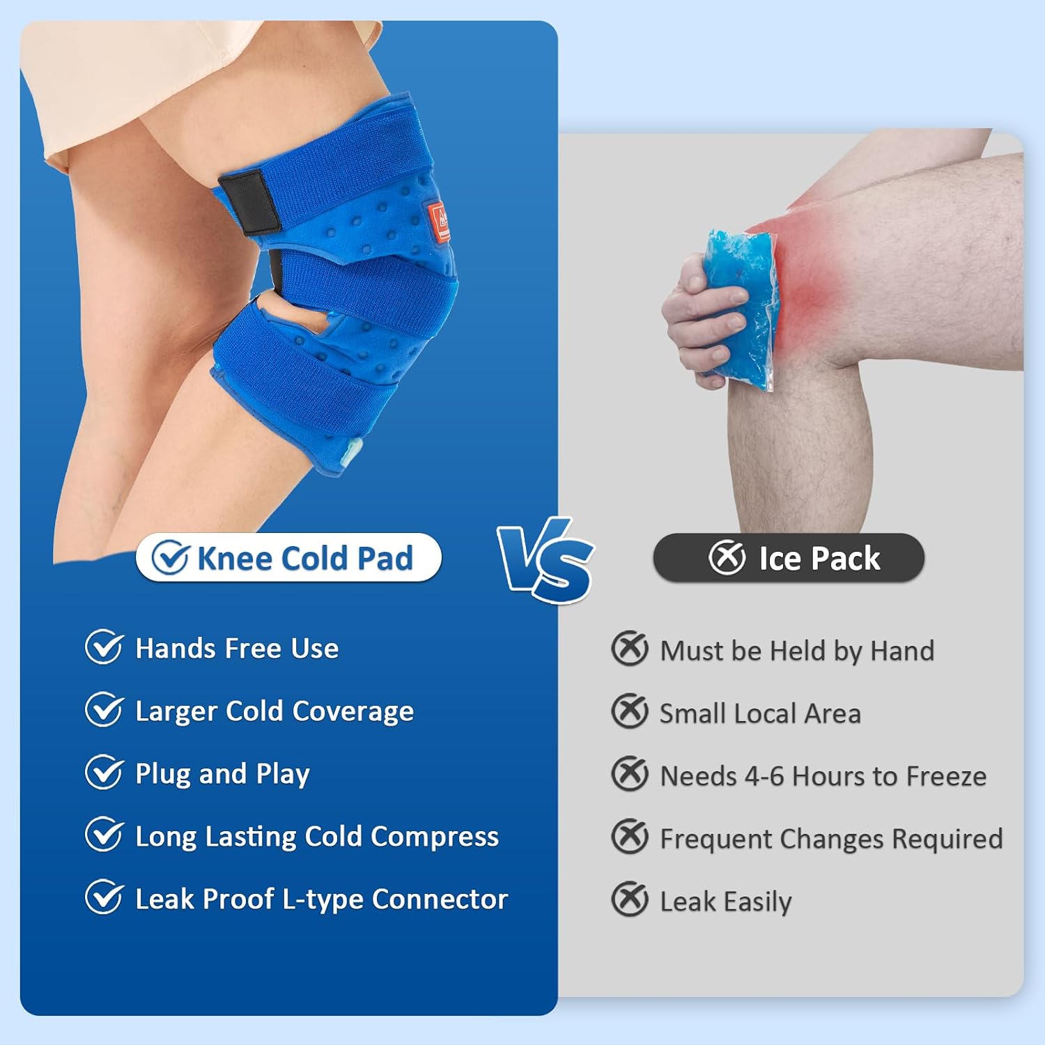 Detalle 1 de AOKESTE Cold Therapy Knee Pad