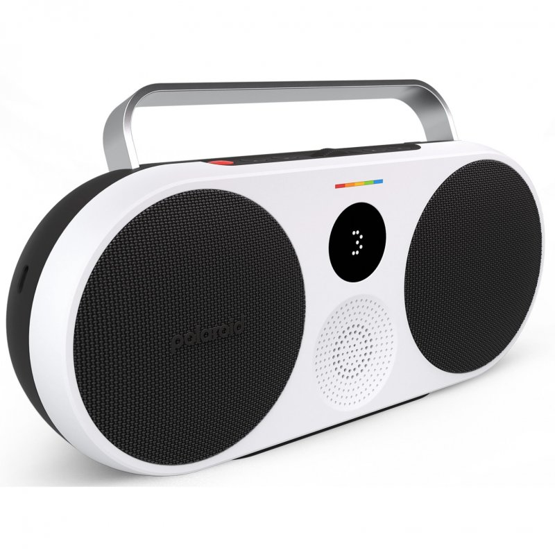 Detalle 2 de Polaroid P3 Music Player: Altavoz Portátil Bluetooth Negro, con dial analógico y diseño boombox