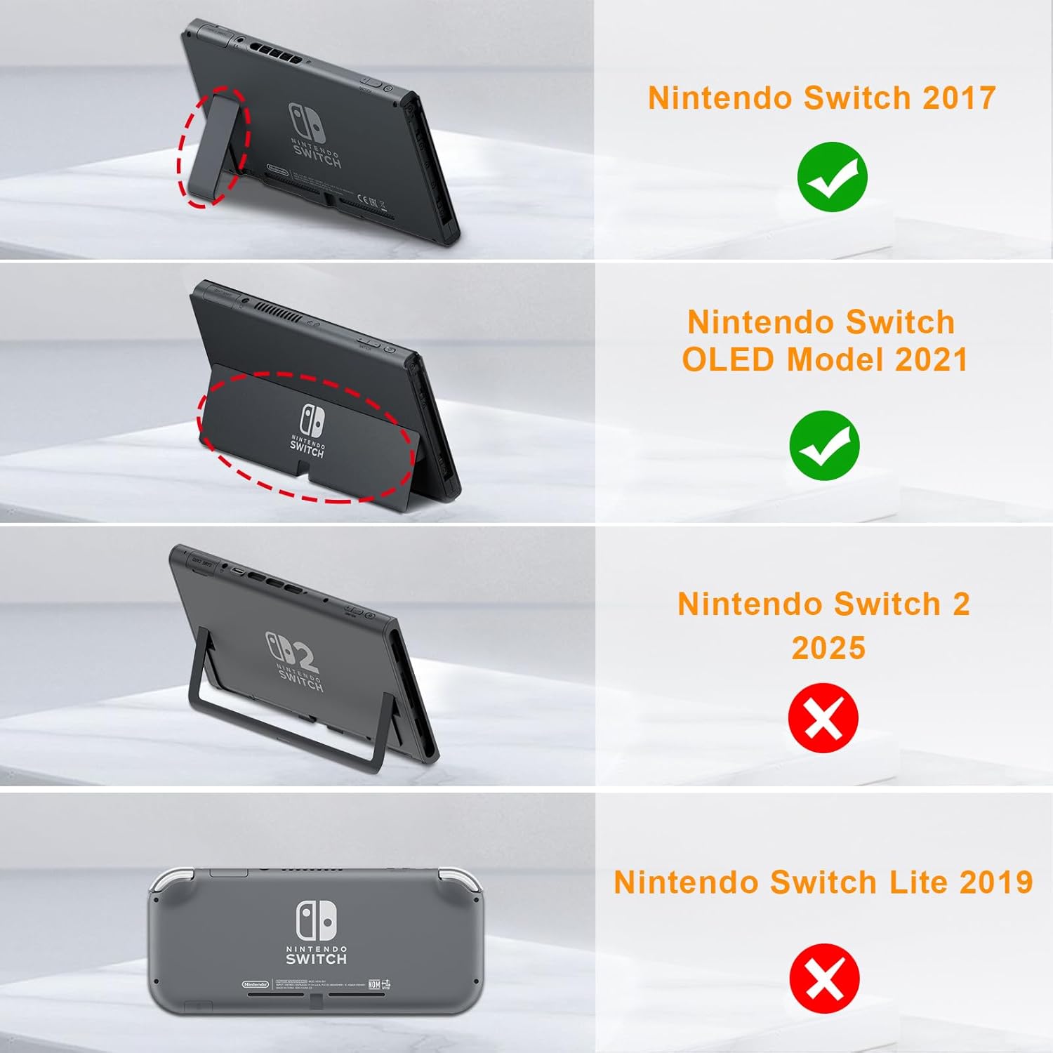 Thumbnail 1 de FINTIE Tasche für Nintendo Switch 2017 und Switch OLED 2021 – EVA-Hülle mit 10 Kartenhaltern und Tragegurt