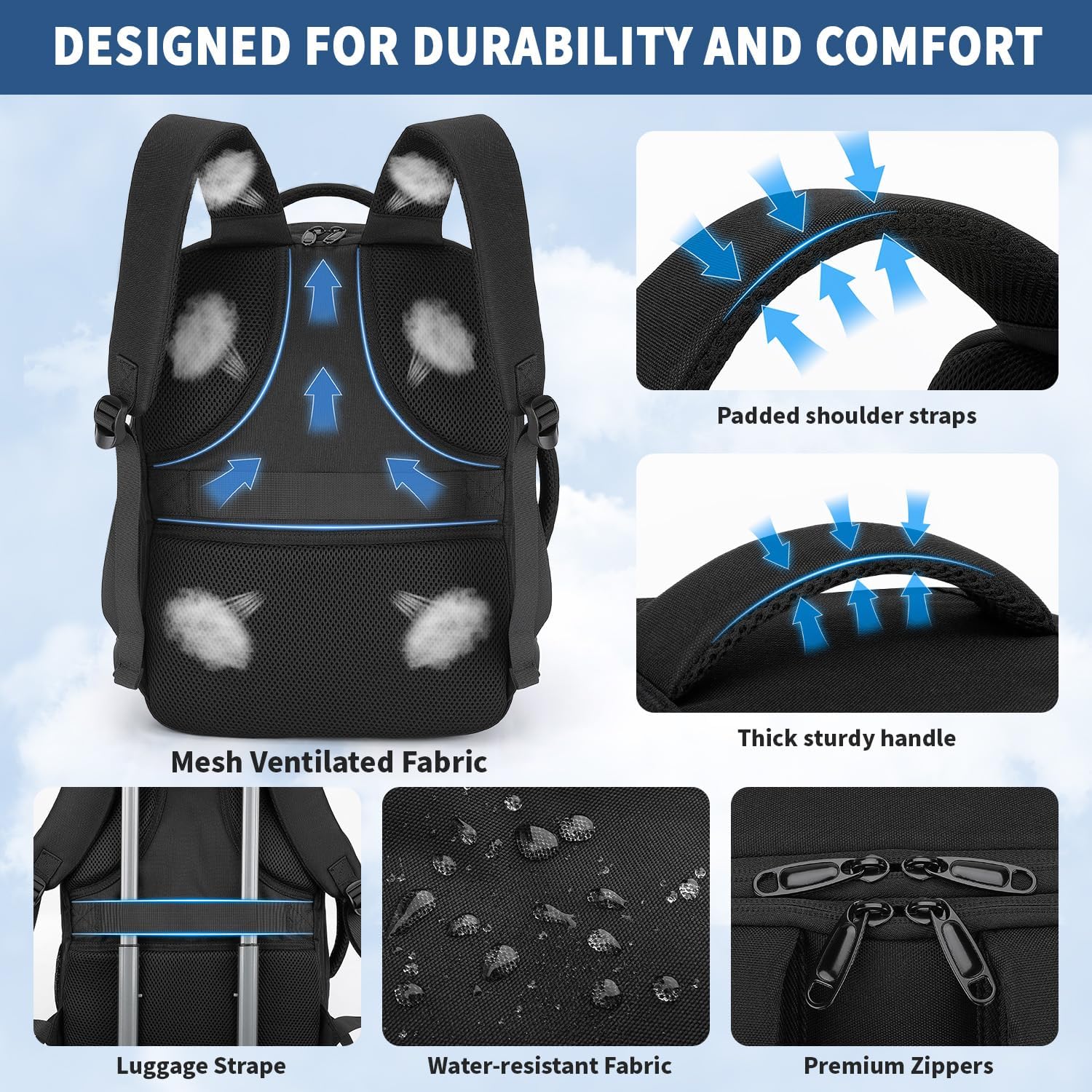 Thumbnail 4 de ZOMFELT Ryanair 40x30x20 24L underseat backpack