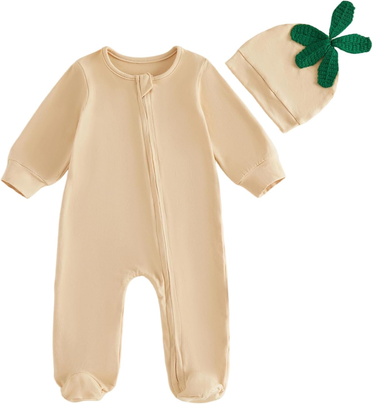 Detalle de Baby Footed Romper, Cotton Blend