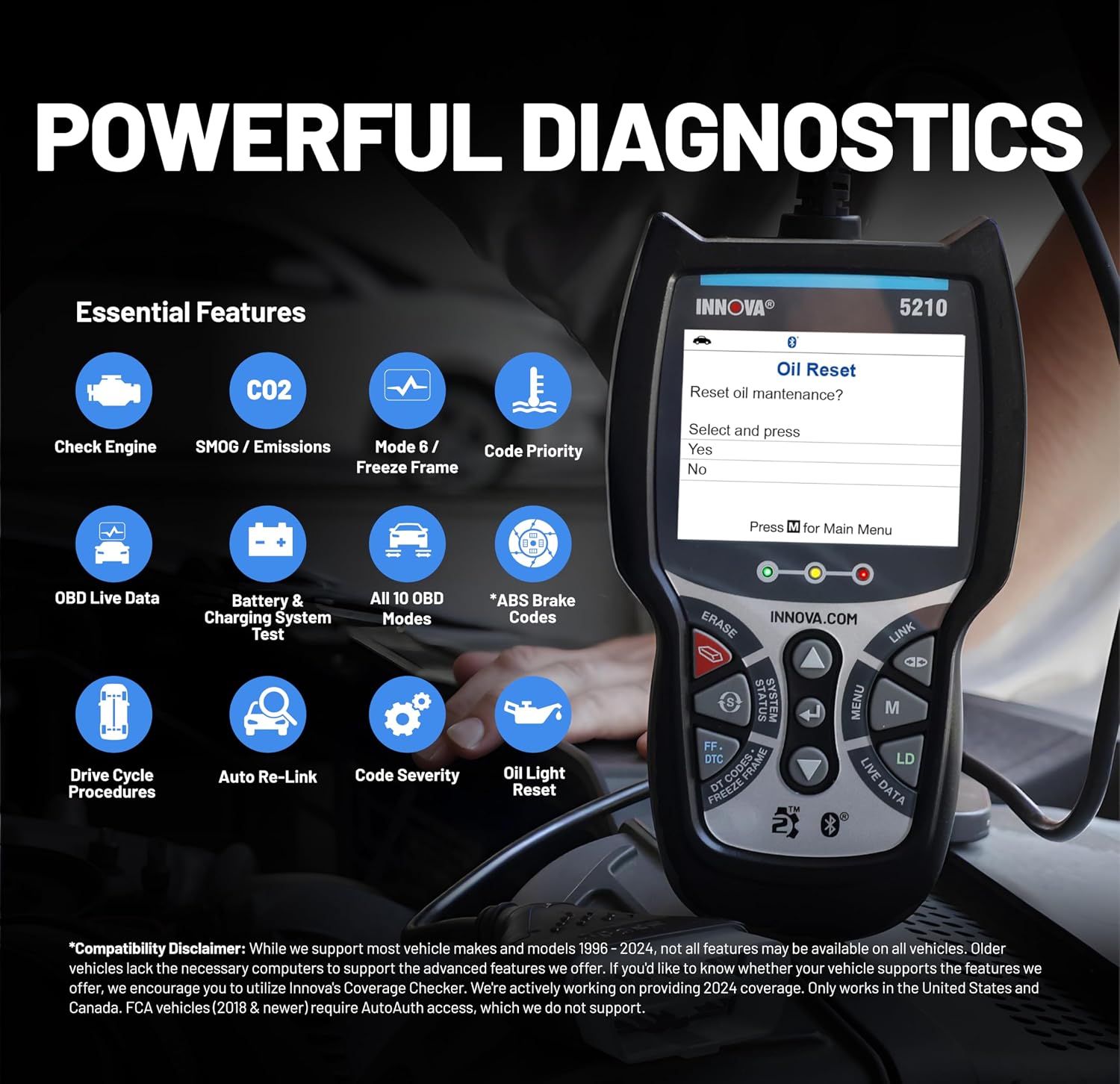 Detalle 2 de Innova OBD2 scanner 5210