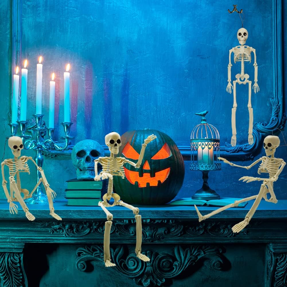 Thumbnail 5 de CAMIRUS LR-WM-WSJGJ 16-Inch Poseable Skeleton Halloween Decorations, 6-Pack