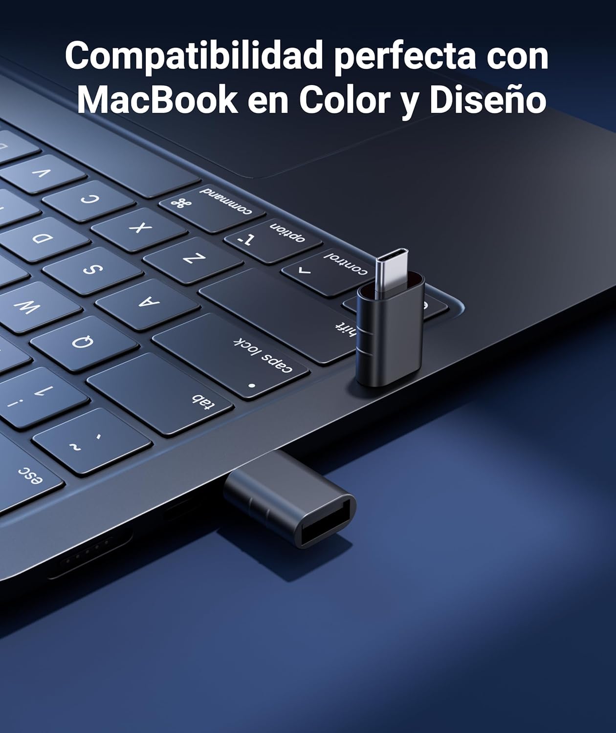 Thumbnail 5 de Syntech USB-C to USB-A Adapter Pack of 2 (Space Black) – USB 3 speed, zinc alloy build