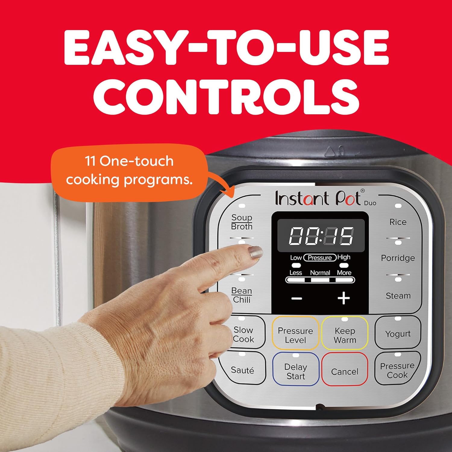 Detalle de Instant Pot IP-DUO60 6-Quart Multifunction Pressure Cooker (7-in-1)