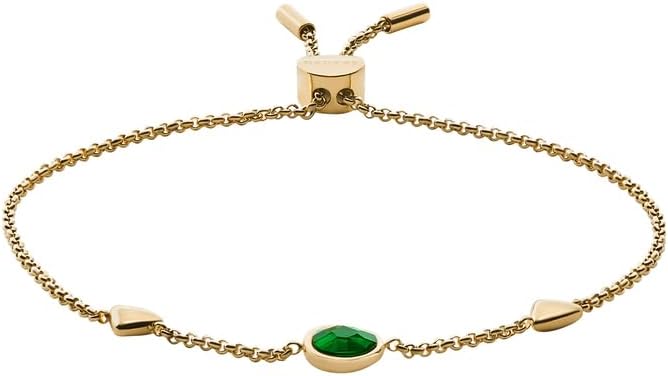 Detalle de Skagen Damenarmband aus Edelstahl mit Halbedelstein oder Messing – Schiebeverschluss