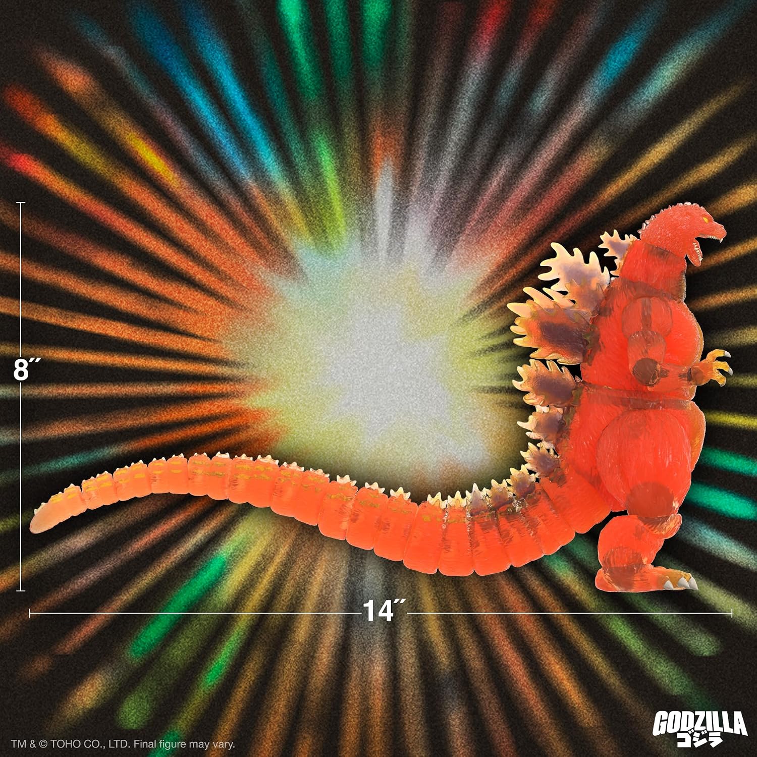 Thumbnail 6 de Super7 ULTIMATES! Toho Blazing Godzilla (1200º Clear Orange) 8" Action Figure