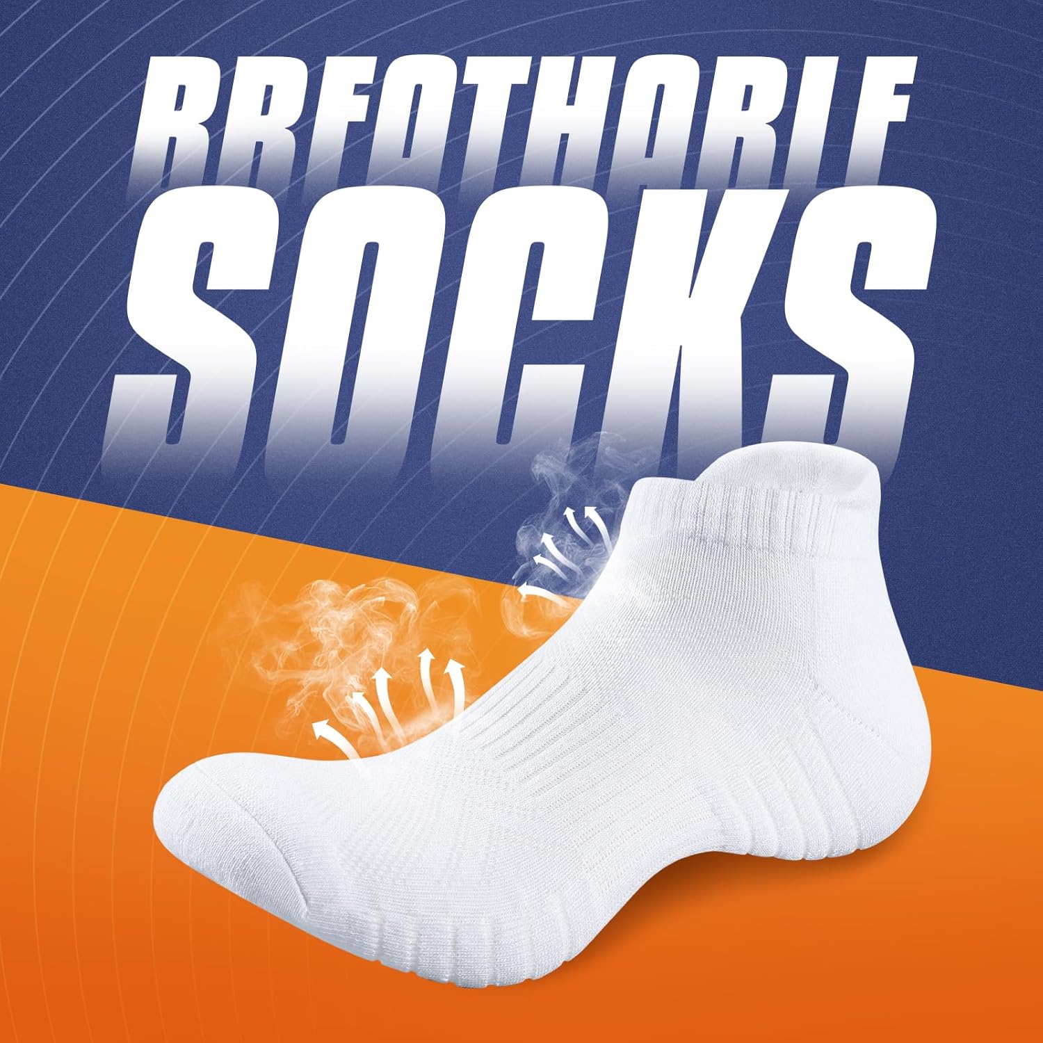 Thumbnail 4 de Benirap Mens Tranier Socks Cushioned Running Socks (6 Pairs) – Breathable Anti-Blister Ankle Sports Socks