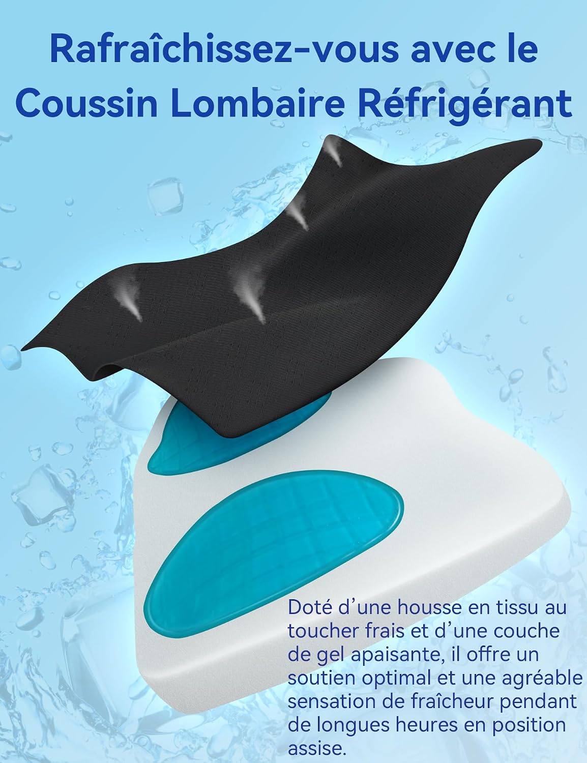 Detalle 2 de Travel Ease Coussin de Soutien Lombaire 43x40x11 cm