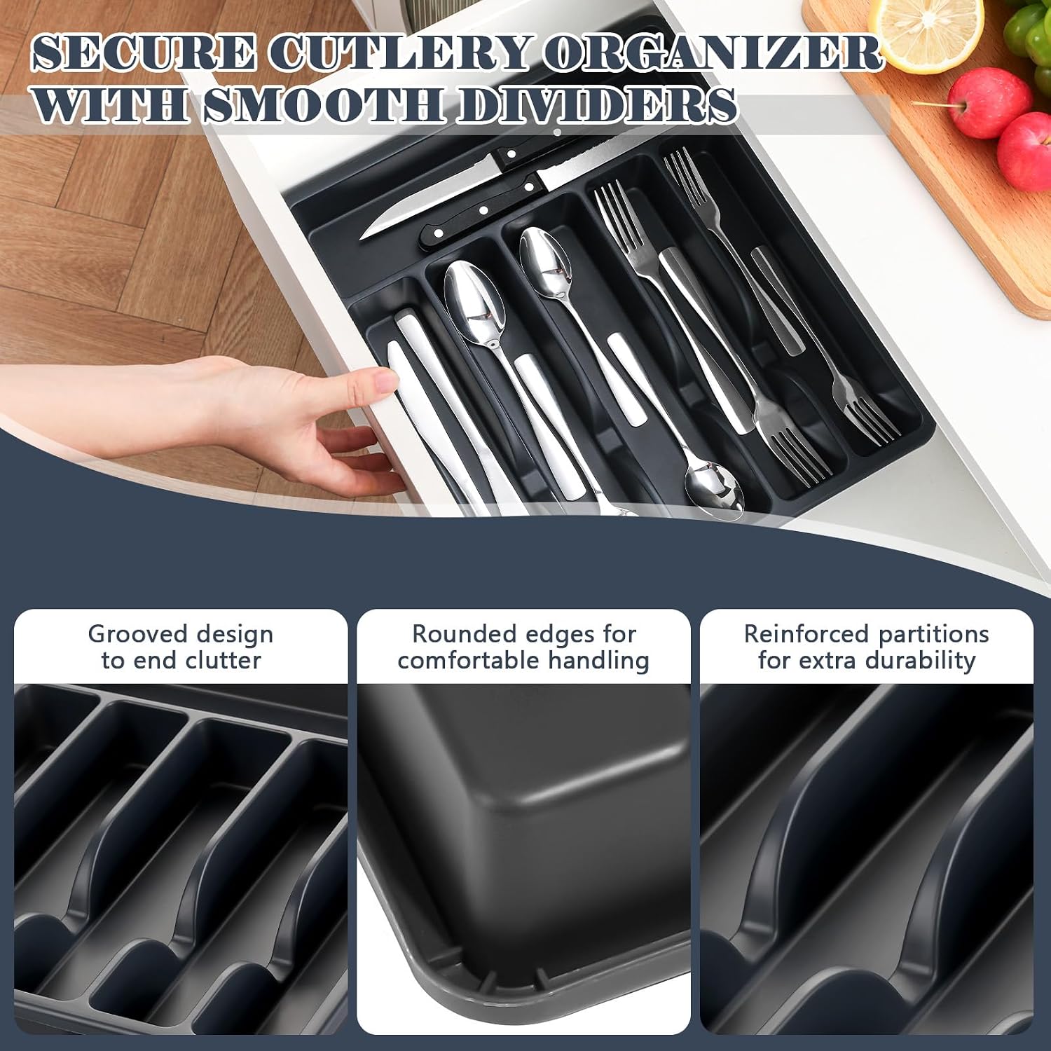 Detalle de BEWOS Silverware Set 49-Piece