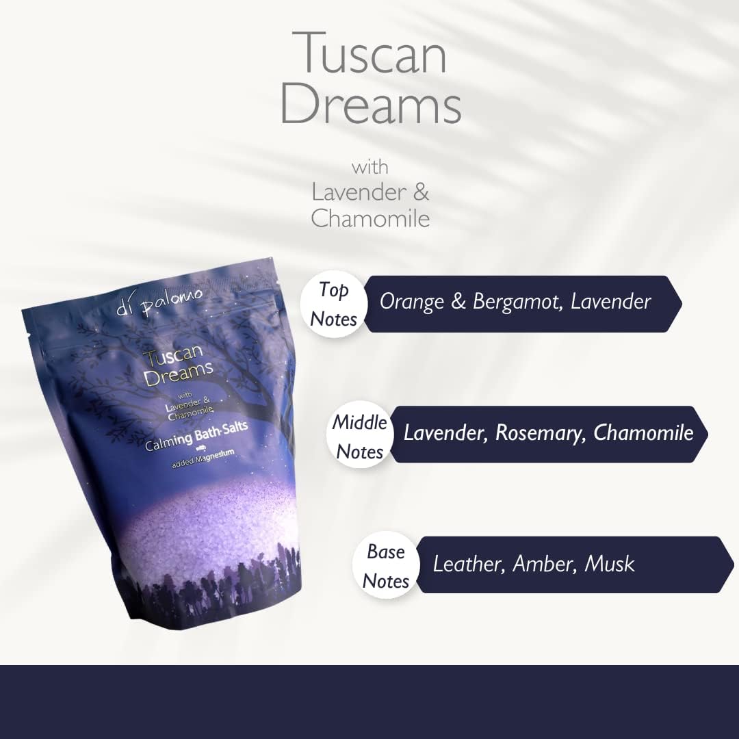 Thumbnail 1 de Di Palomo Vegan Tuscan Dreams Bath Salt 900g (Lavender & Chamomile) with Epsom Salts