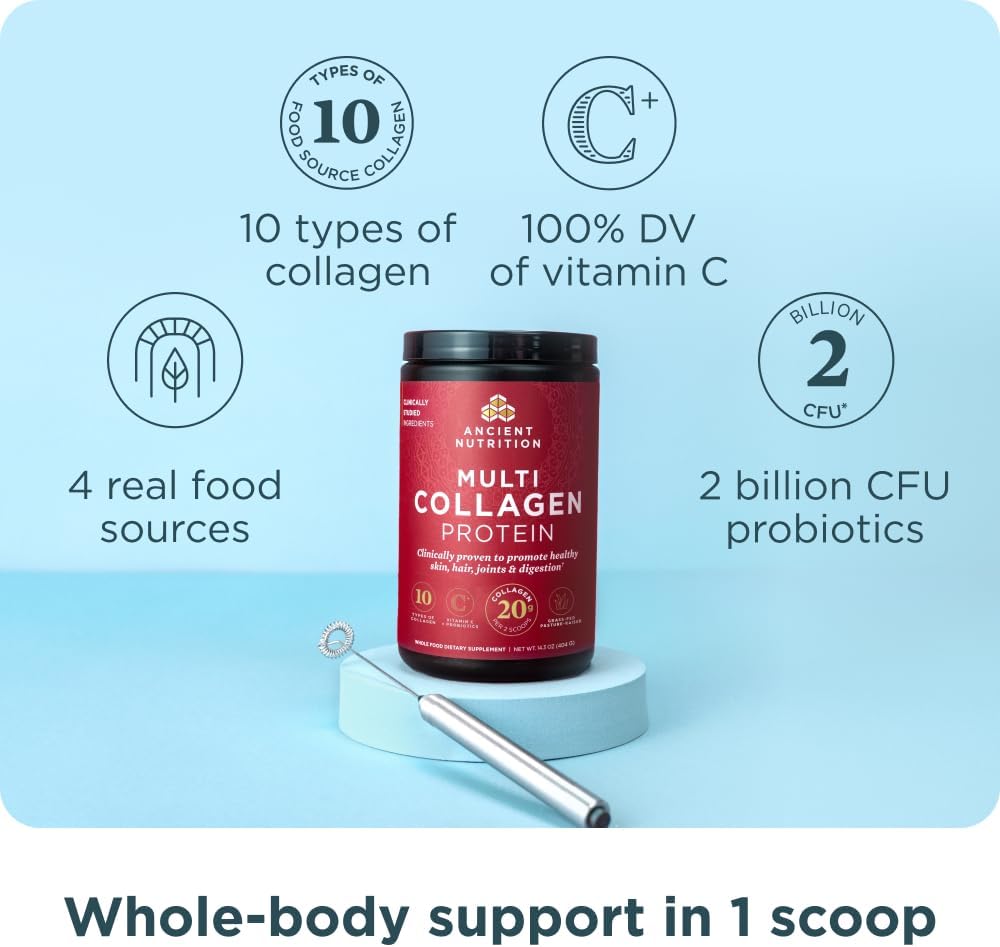 Thumbnail 1 de Ancient Nutrition Multi Collagen Protein Unflavored Powder with Vitamin C