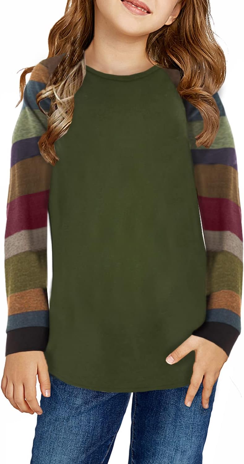 Detalle 2 de Storeofbaby Girls' Long-Sleeve Shirt, Crew Neck