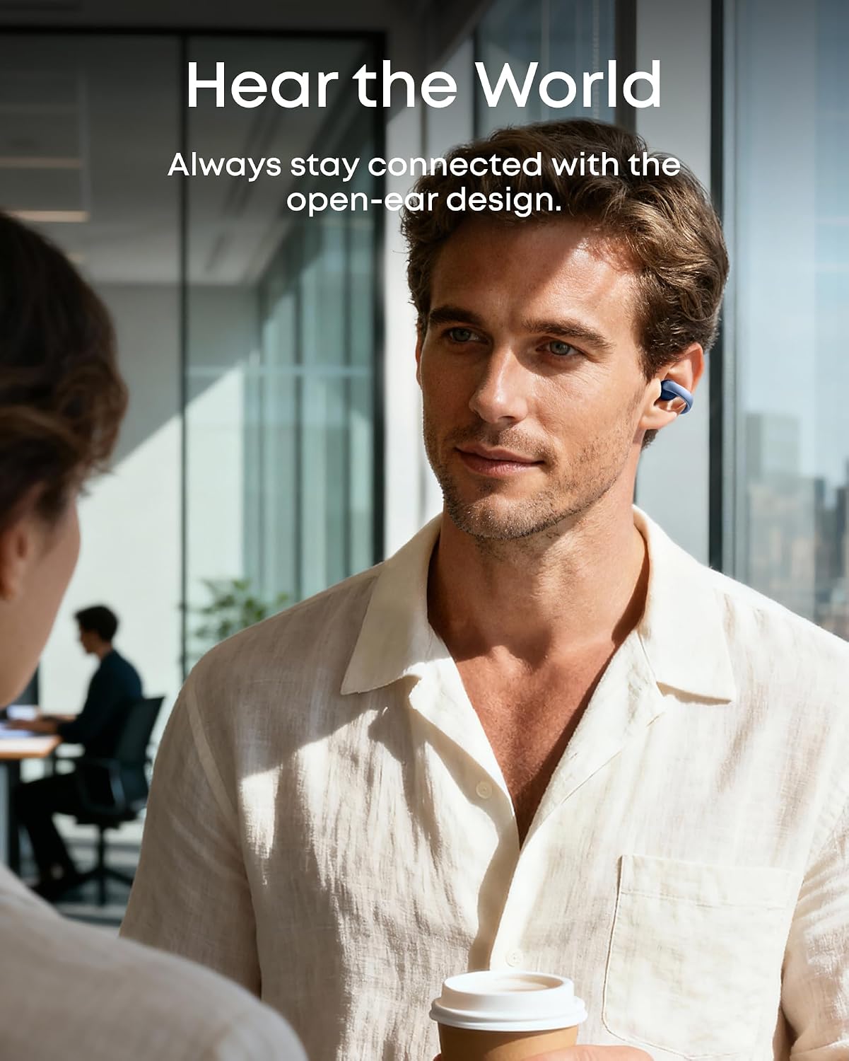 Detalle 2 de Soundcore AeroClip open-ear earbuds 12mm