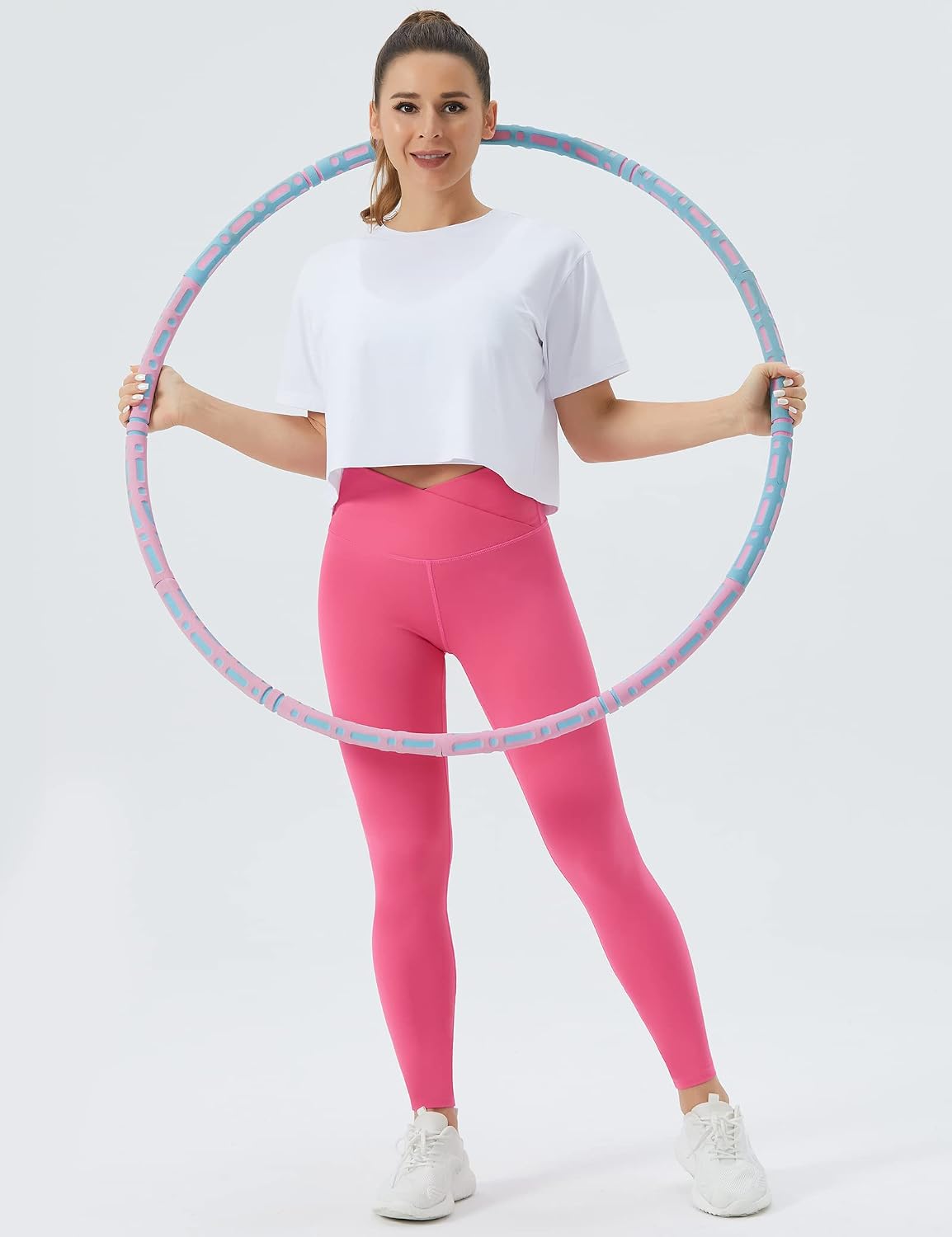 Thumbnail 5 de THE GYM PEOPLE Maglia Palestra Donna crop top a maniche corte in cotone (vestibilità ampia)