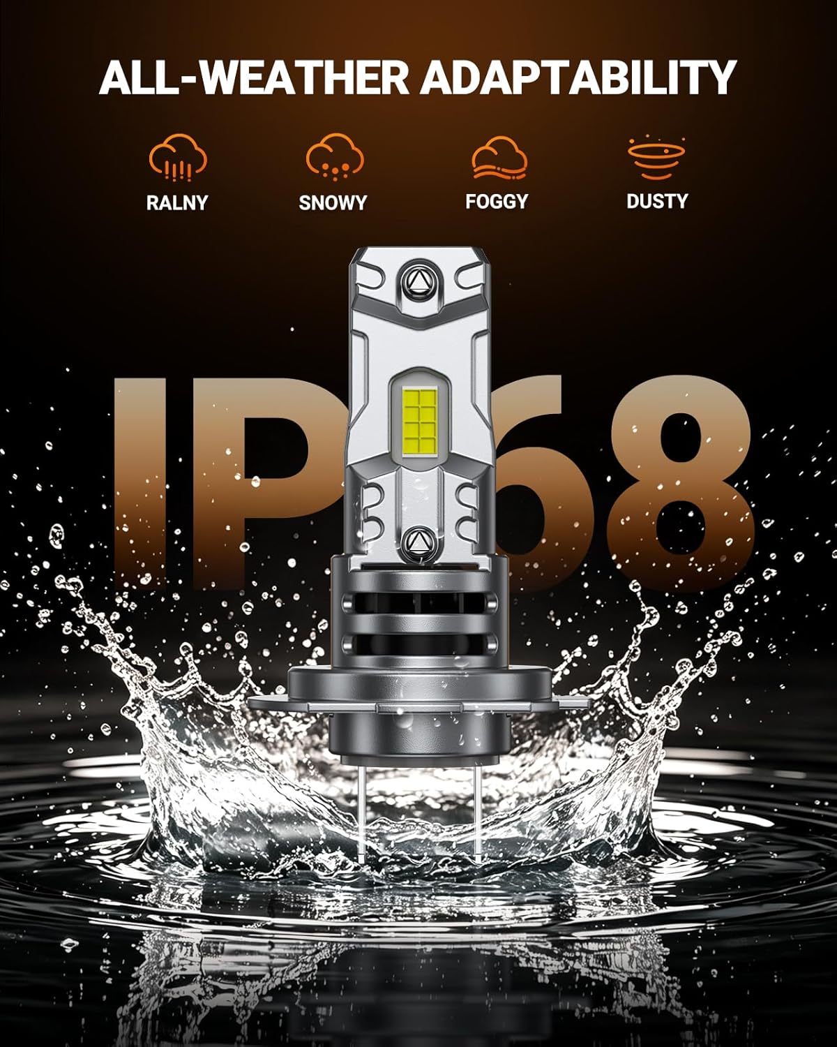 Thumbnail 3 de SEALIGHT H7 LED Headlight Bulb S3 Series (2-Pack) – 44,000LM, 6500K, Canbus Ready, 60,000 Hours, 3-Minute Install