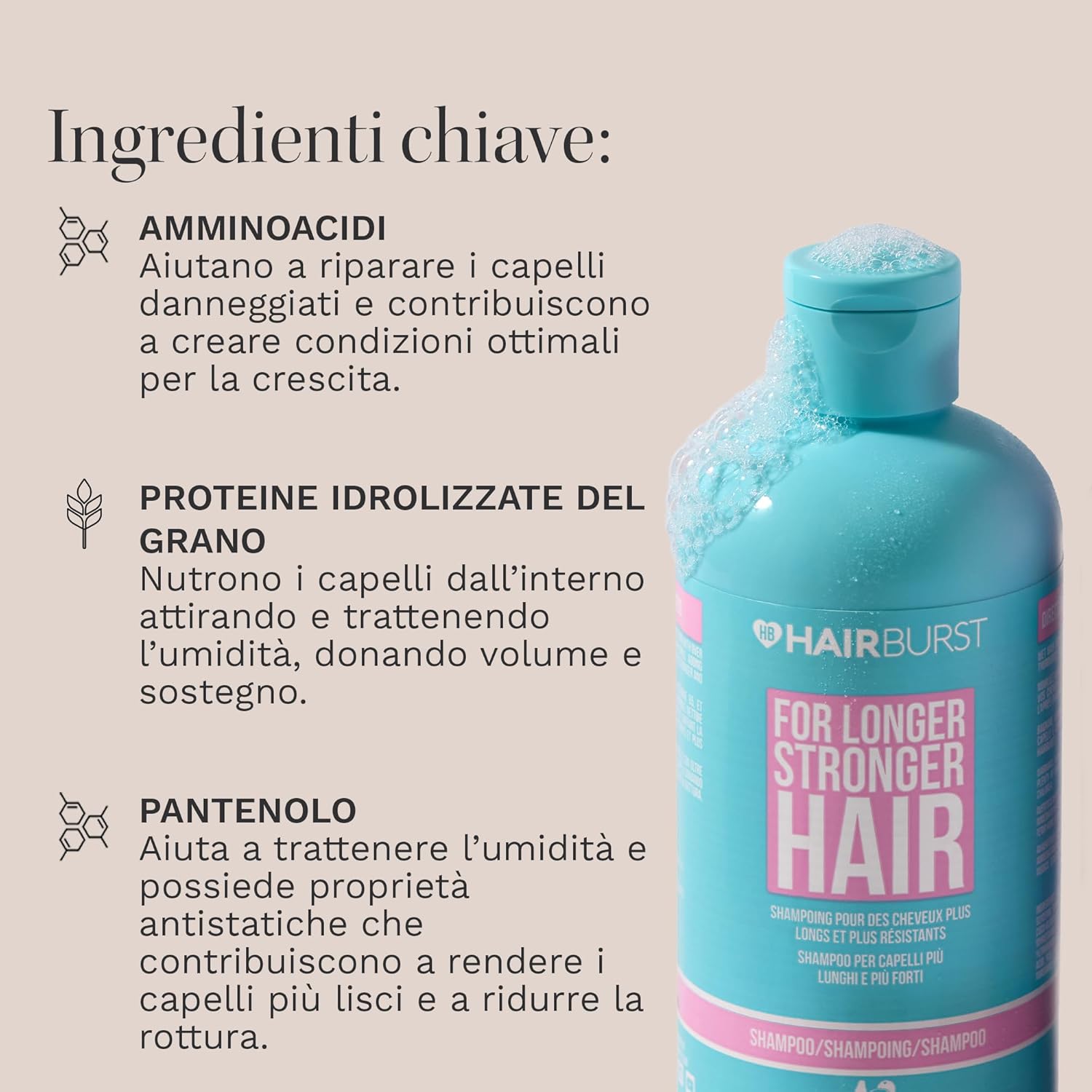 Thumbnail 3 de HAIR BURST Shampoo e Balsamo in set per la crescita dei capelli (senza SLS e parabeni)