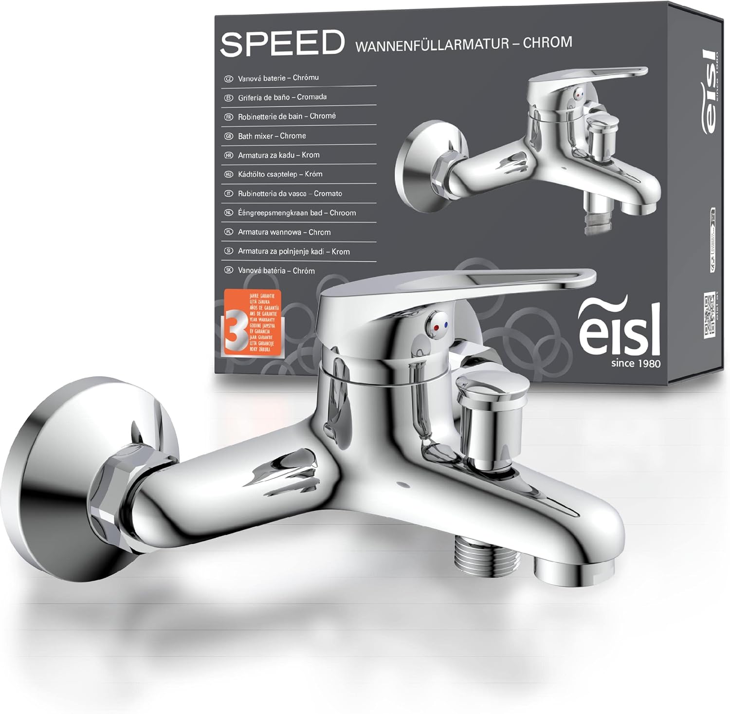 Detalle de EISL Speed NI023SCR – jednouchwytowa bateria wannowo-prysznicowa, chromowana