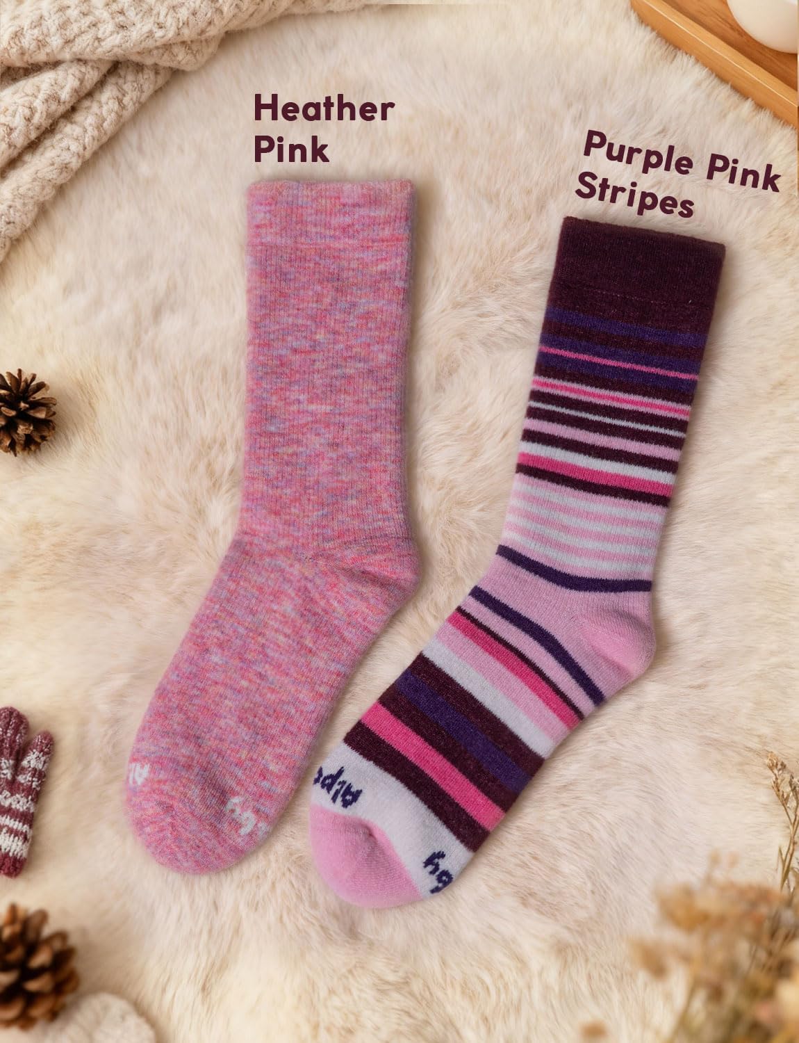 Detalle de Juclise Baby Alpaca Wool Socks