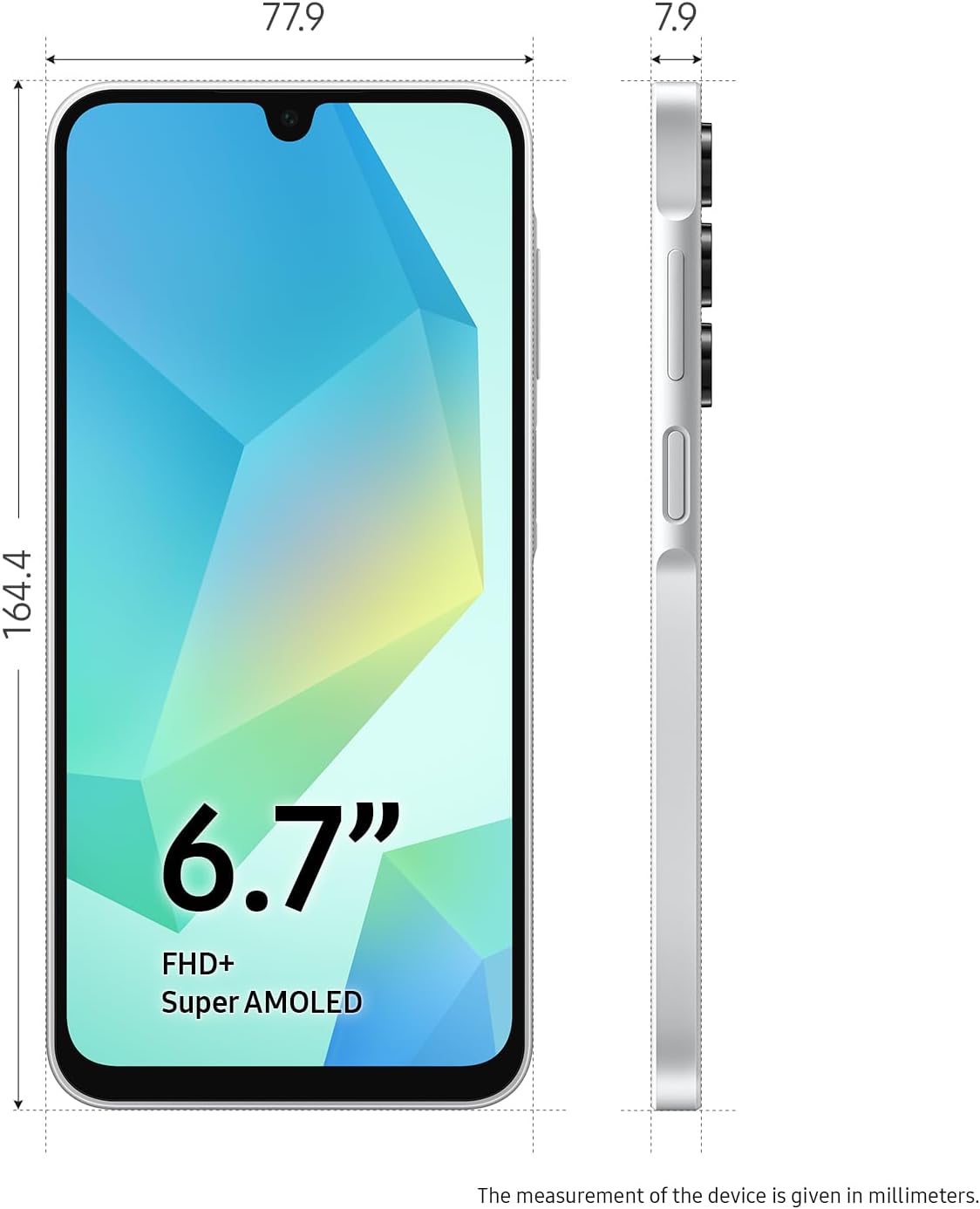 Thumbnail 2 de Samsung Galaxy A16 4G Android Smartphone (Super AMOLED 6.7", 128GB) – Light Grey, UK version