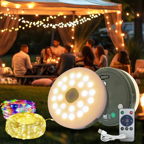 Imagen de Nacvo Camping String Lights 10M/100LED with USB Rechargeable Fairy Lights en OfertitasTOP