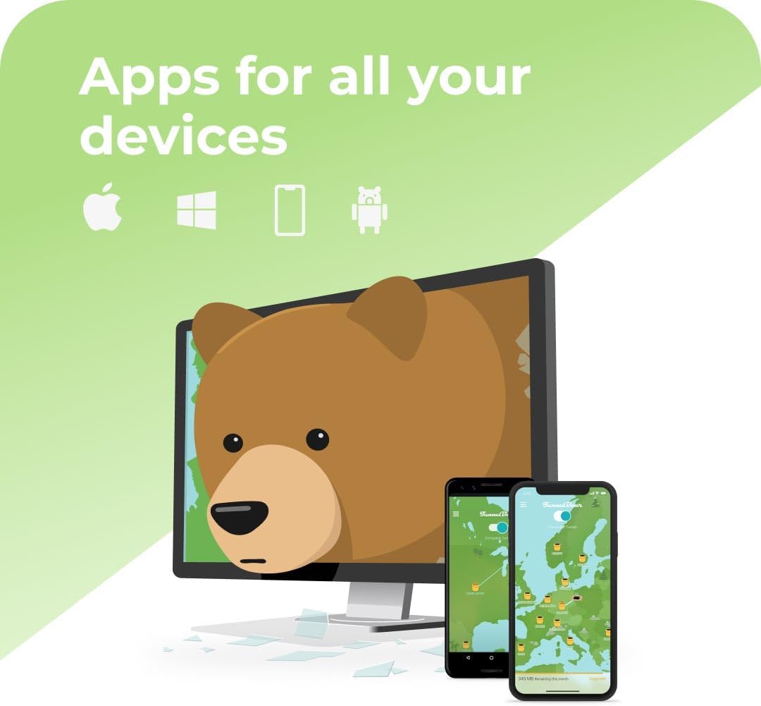 Thumbnail 5 de TunnelBear VPN Software: 1-Year Unlimited Data & Devices