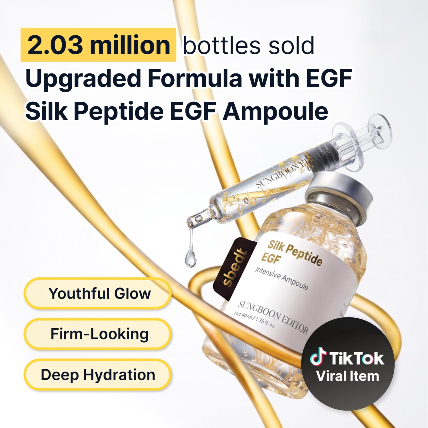 Thumbnail 2 de SUNGBOON EDITOR Glow Intensive Deep Collagen Silk Peptide EGF Ampoule