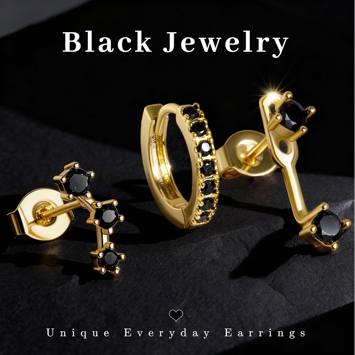 Detalle 2 de Small Earrings Set, Brass