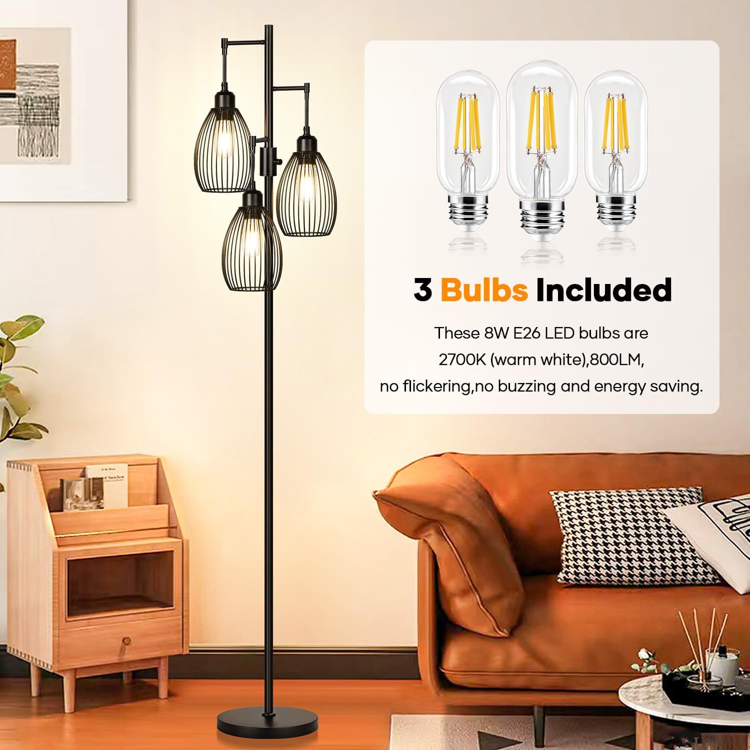 Detalle 2 de Dimmable floor lamp, 68 inches