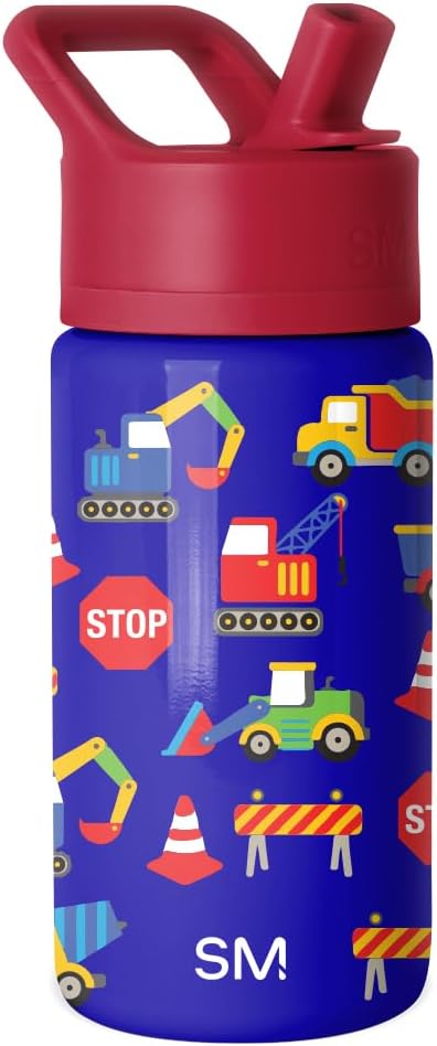 Detalle de Simple Modern Borraccia con cannuccia per bambini Summit, 415 ml (Wheels Up)