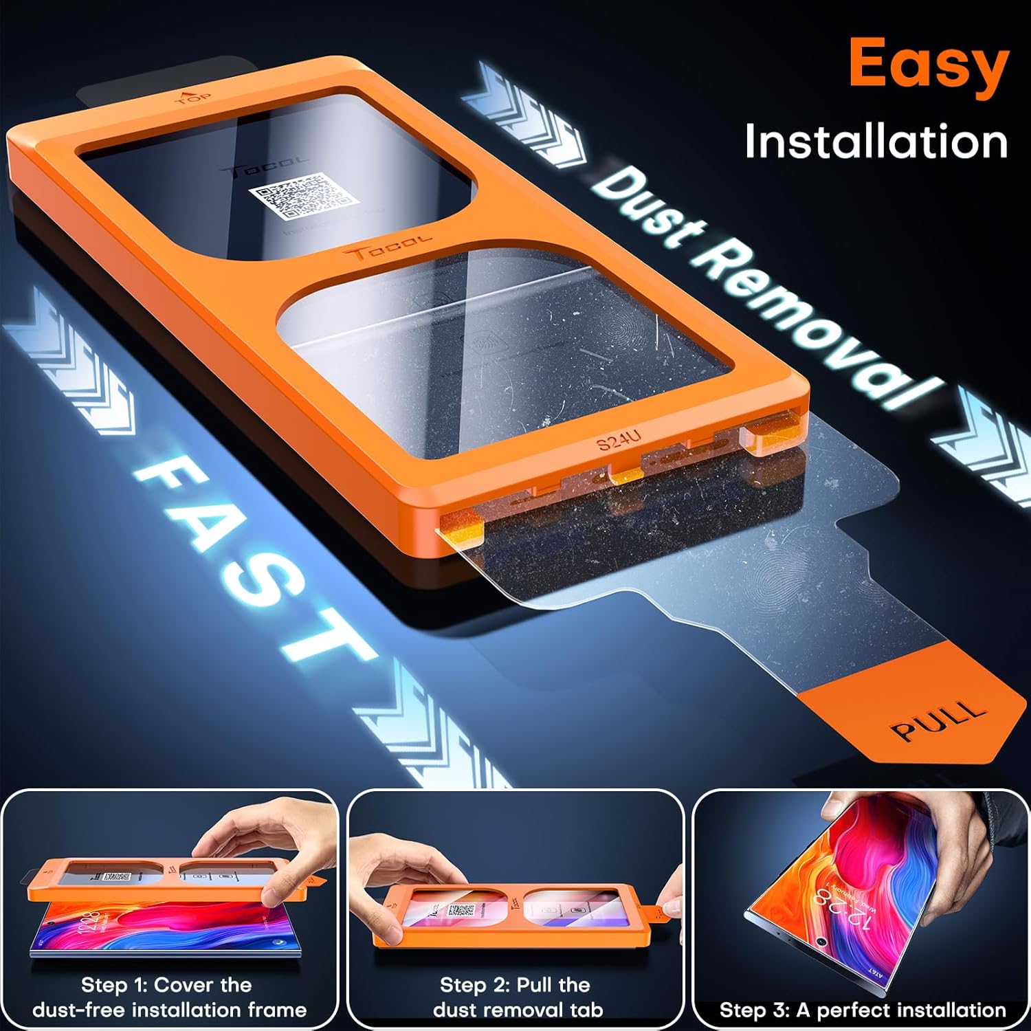 Thumbnail 2 de Samsung Galaxy S24 Ultra screen protector 9H+