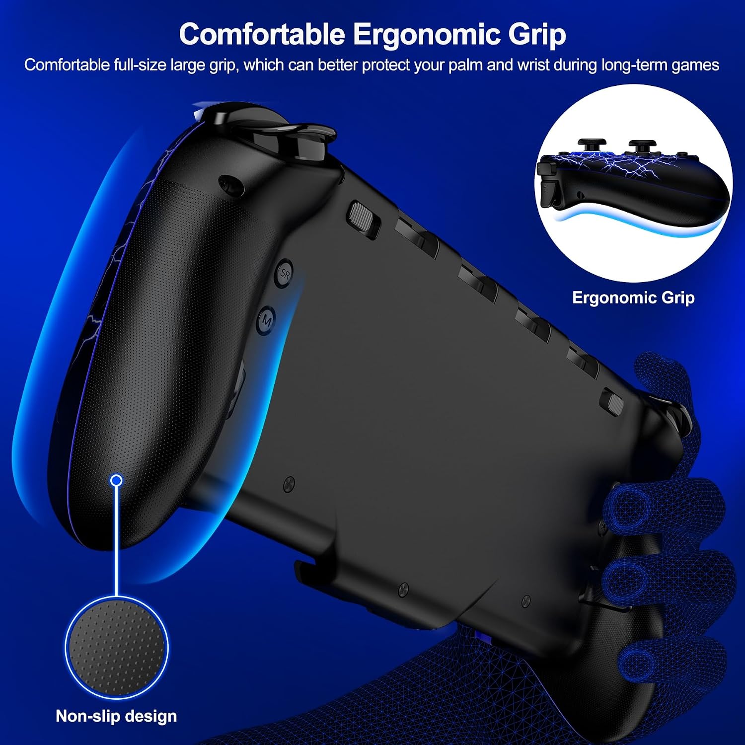 Thumbnail 3 de Gammeefy Hall Effect Joystick (No Drift) for Nintendo Switch/OLED – Full-Size Wireless Pro Controller