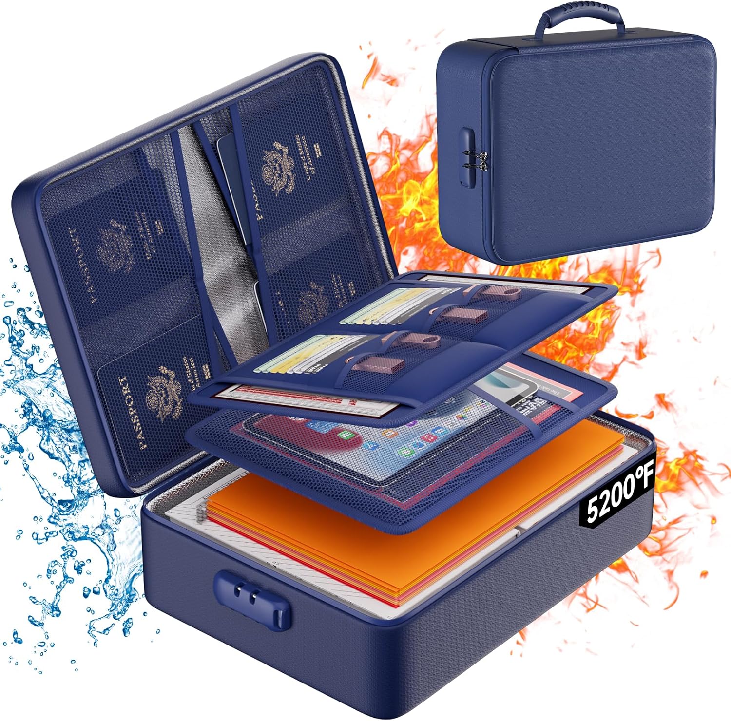 Detalle de DocSafe Fireproof Document Organizer 8-Layer