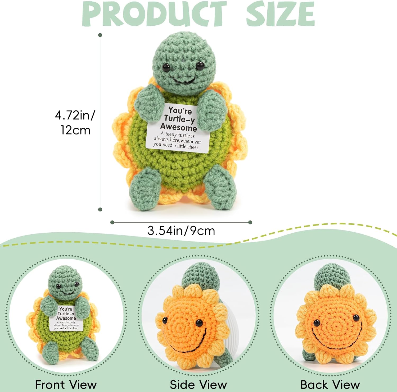 Thumbnail 3 de Bafiwu Funny Positive Turtle Gift
